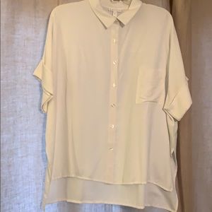 Leith White bottom up shirt